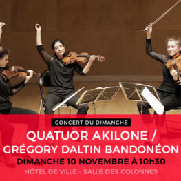 QUATUOR AKILONE/ GRÉGORY DALTIN BANDONÉON